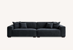 Dakota Sofa Range Chaise in Midnight Boucle