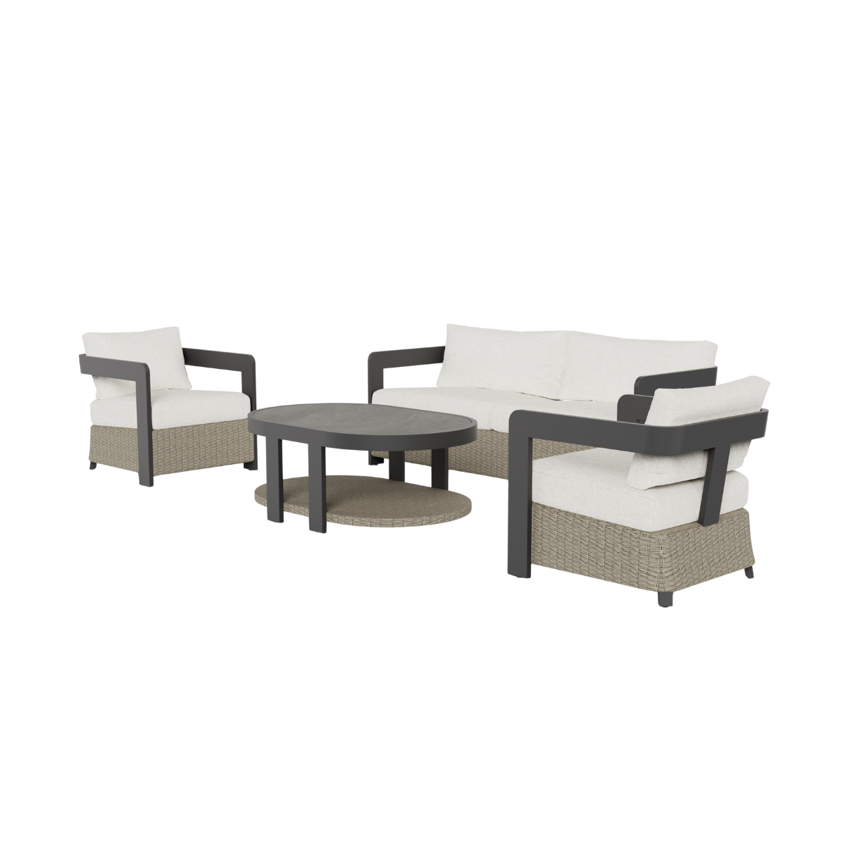Selene Outdoor Lounge Set - Wicker - 5 Seater