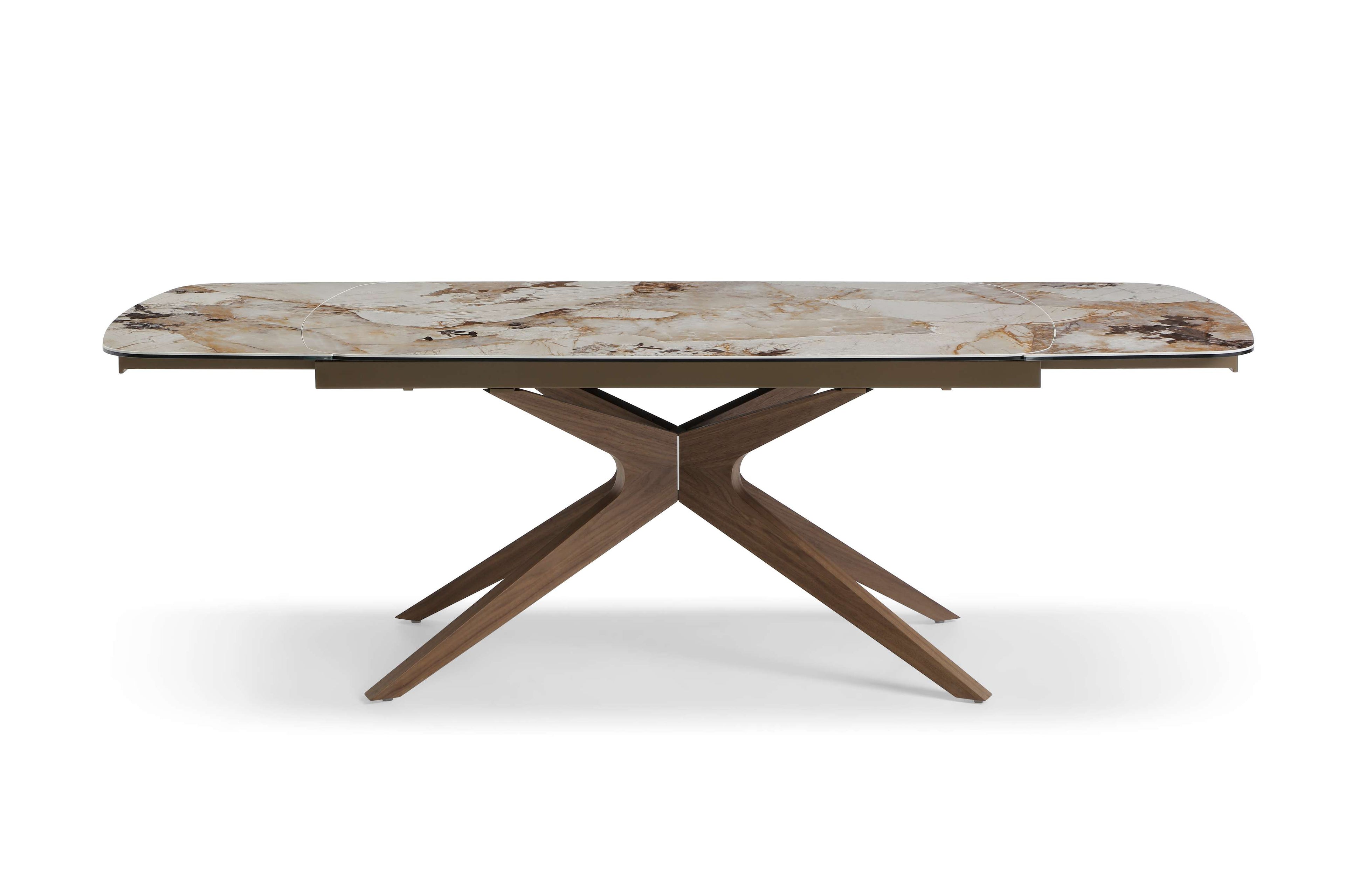 Serene Extending Table - Walnut & Pandora Vendome