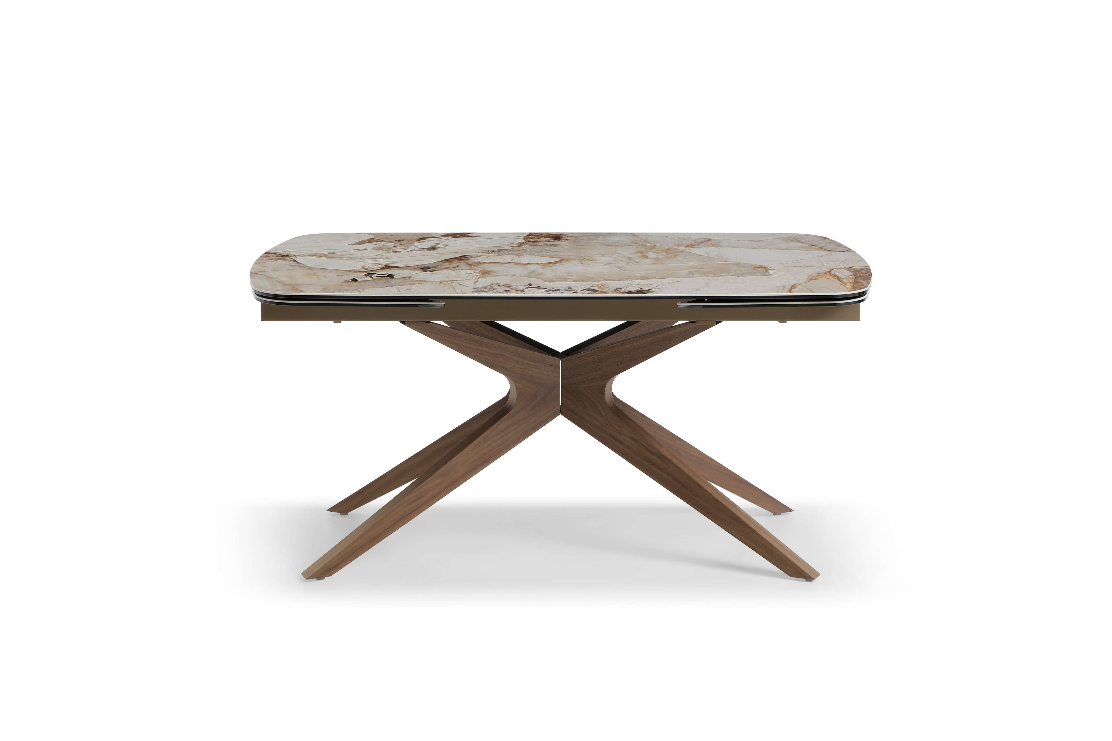 Serene Extending Table - Walnut & Pandora Vendome