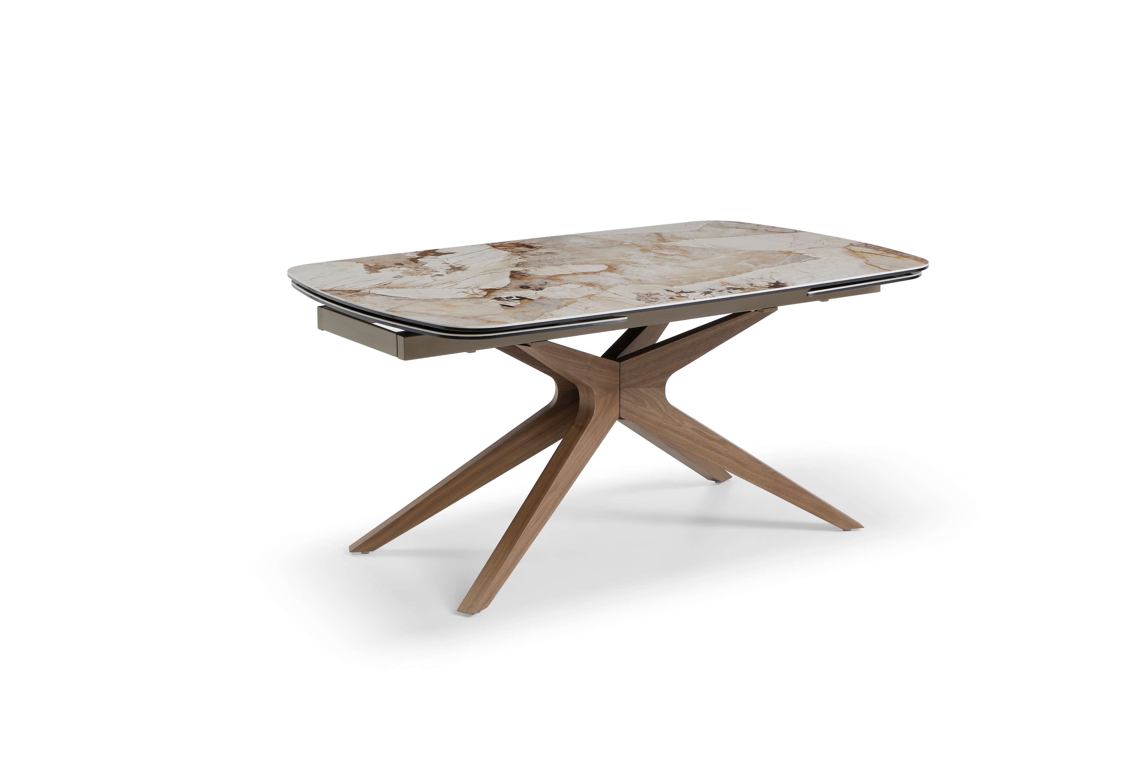 Serene Extending Table - Walnut & Pandora Vendome