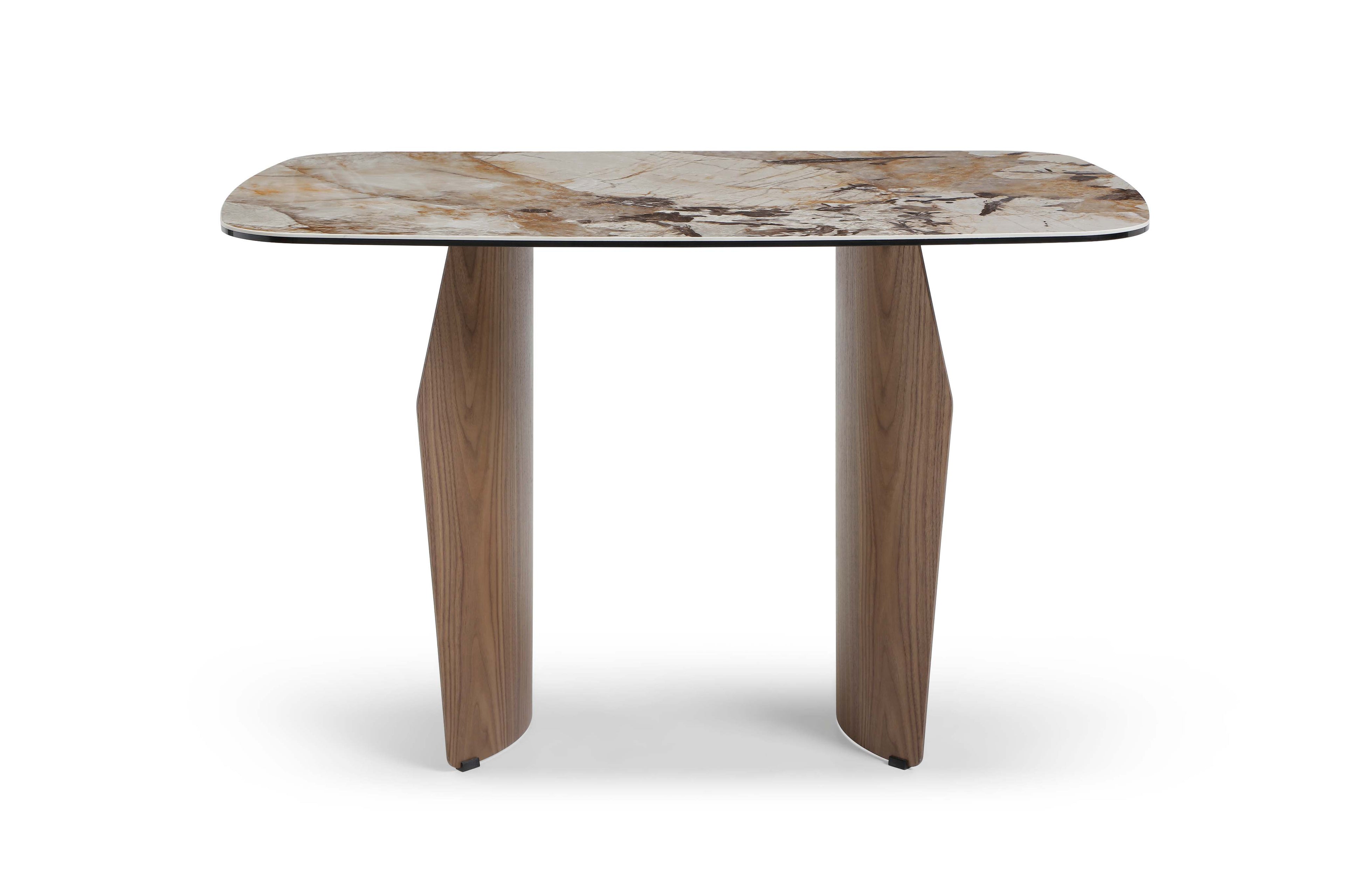 Sienna 120cm Table - Walnut & Pandora Vendome