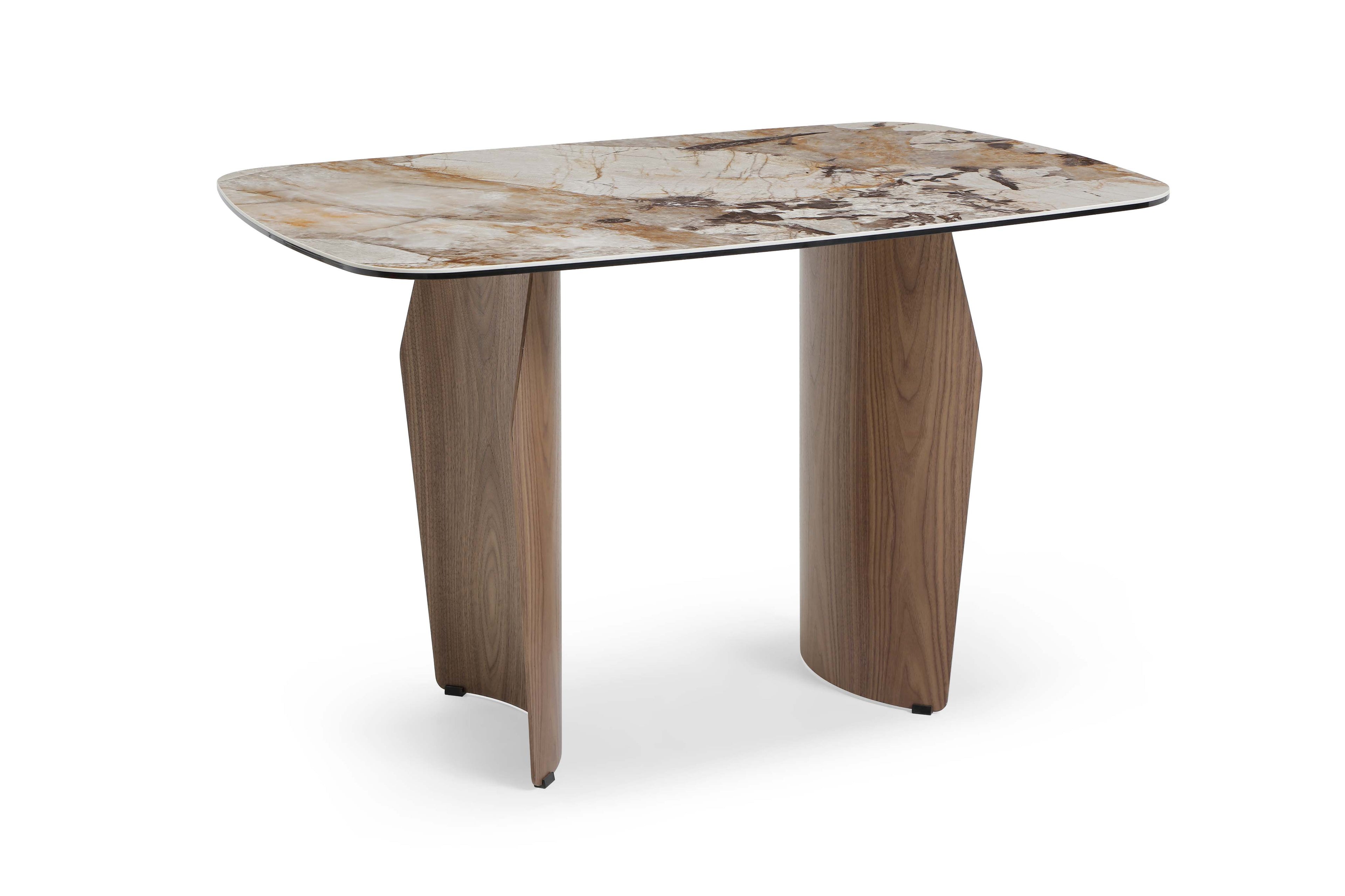 Sienna 120cm Table - Walnut & Pandora Vendome