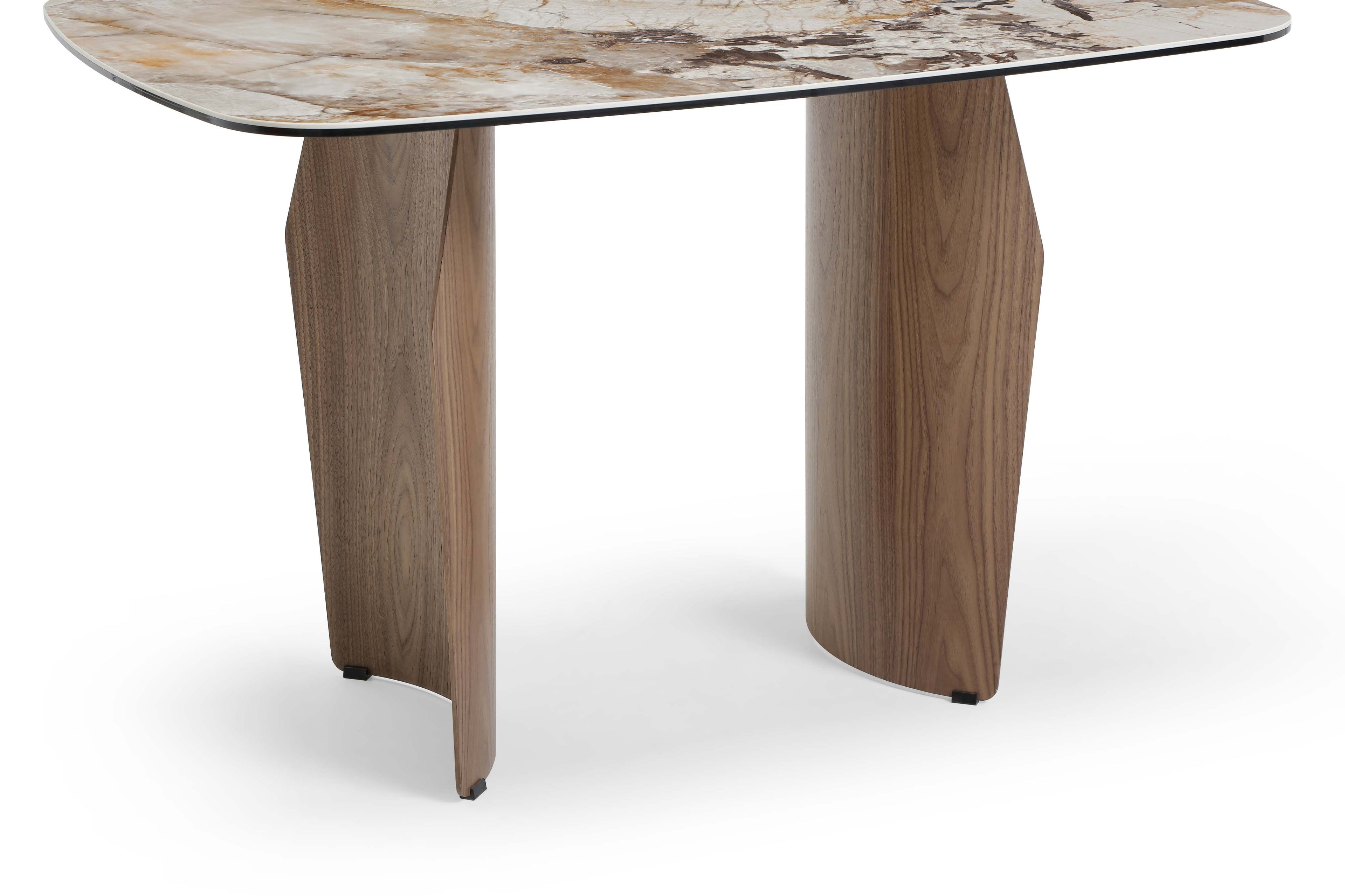 Sienna 120cm Table - Walnut & Pandora Vendome
