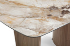 Sienna 120cm Table - Walnut & Pandora Vendome