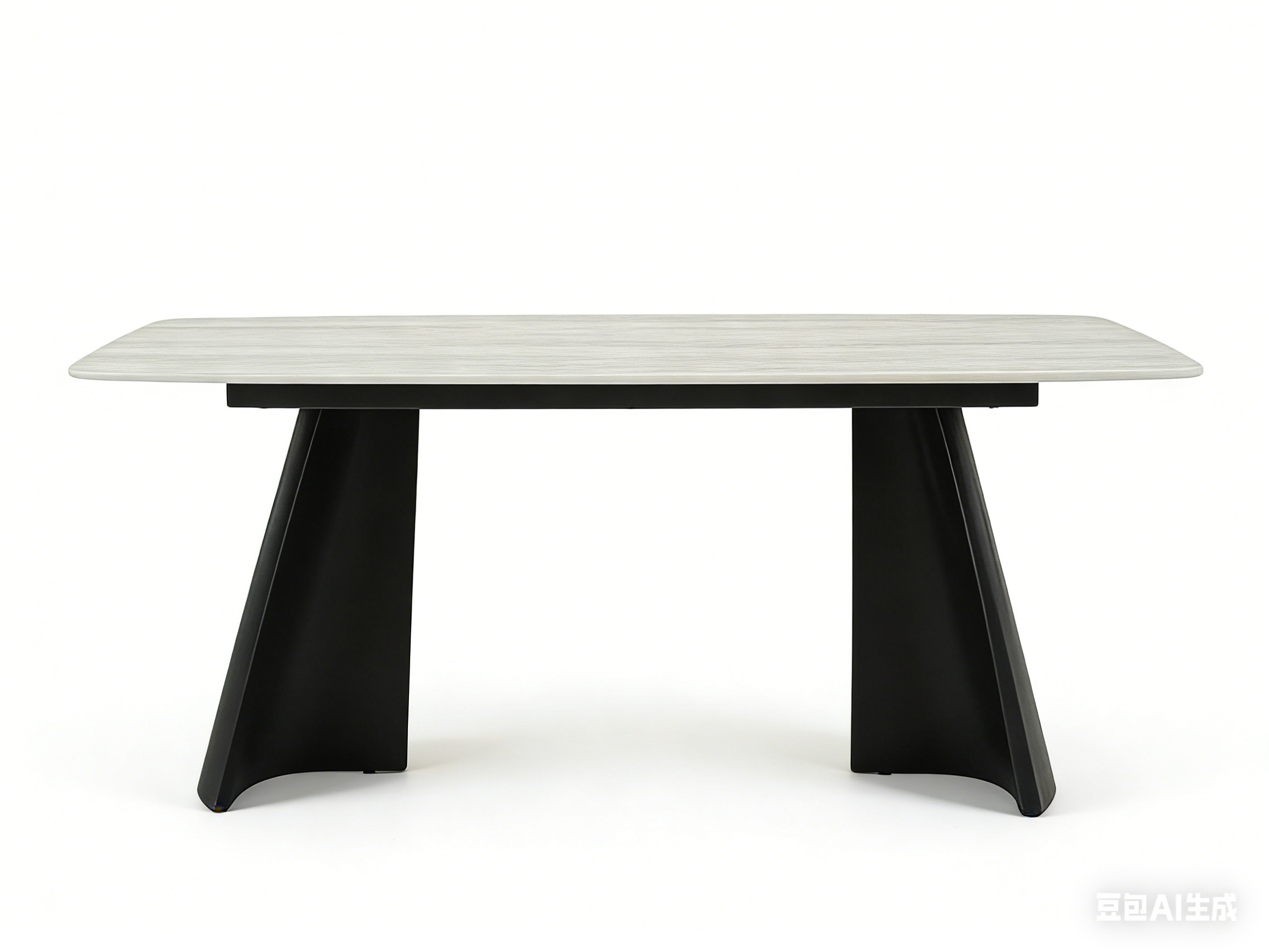 Silvia 180cm Table - Black & Grey