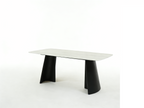 Silvia 180cm Table - Black & Grey