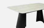 Silvia 180cm Table - Black & Grey