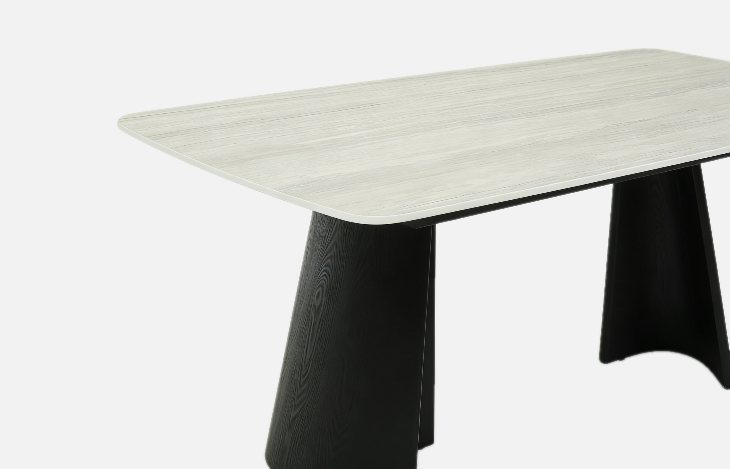 Silvia 180cm Table - Black & Grey