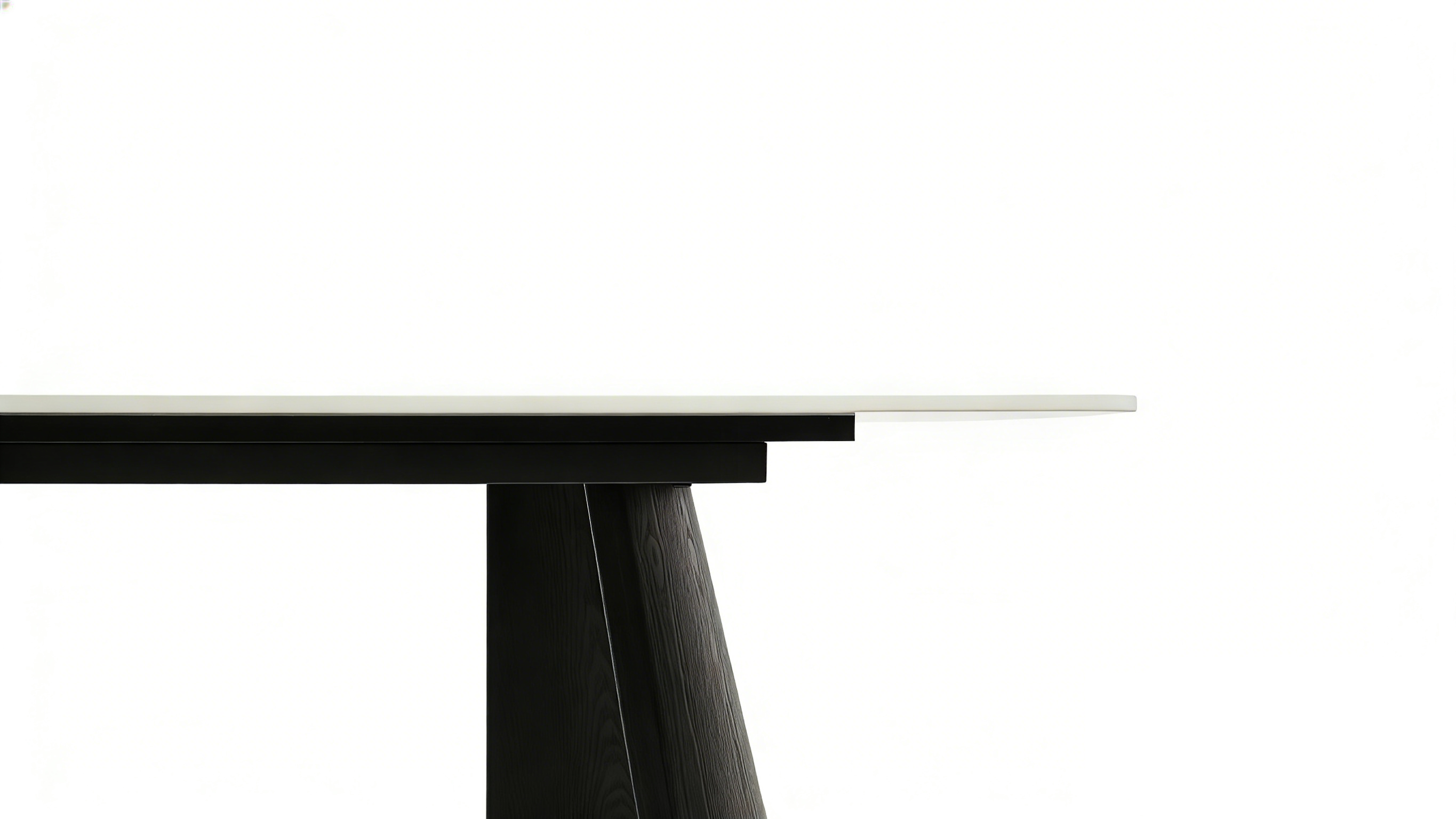 Silvia 180cm Table - Black & Grey