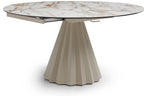 Skye Extending Table - Champagne & Sunset Vein