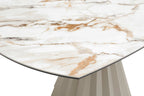 Skye Extending Table - Champagne & Sunset Vein