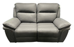 Valarie Leather Sofa 3,2 or 1 Seater Recliner In Grey,Black or Brown