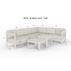 Sofia Outdoor Range - 8 Seater Corner Lounge Set