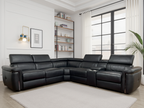 Somerville Modular Electric Recliner Sofa Black Large Corner