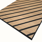 Self Adhesive Herringbone Acoustic Wall Panels - Walnut - 120cm x 30cm  (4 Pieces)