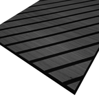 Self Adhesive Herringbone Acoustic Wall Panels - Black Oak - 120cm x 30cm  (4 Pieces)