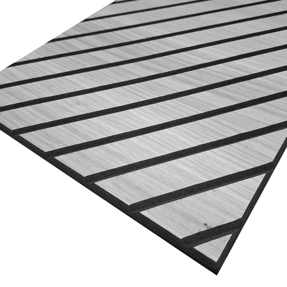 Self Adhesive Herringbone Acoustic Wall Panels - Grey Oak - 120cm x 30cm (4 Pieces)