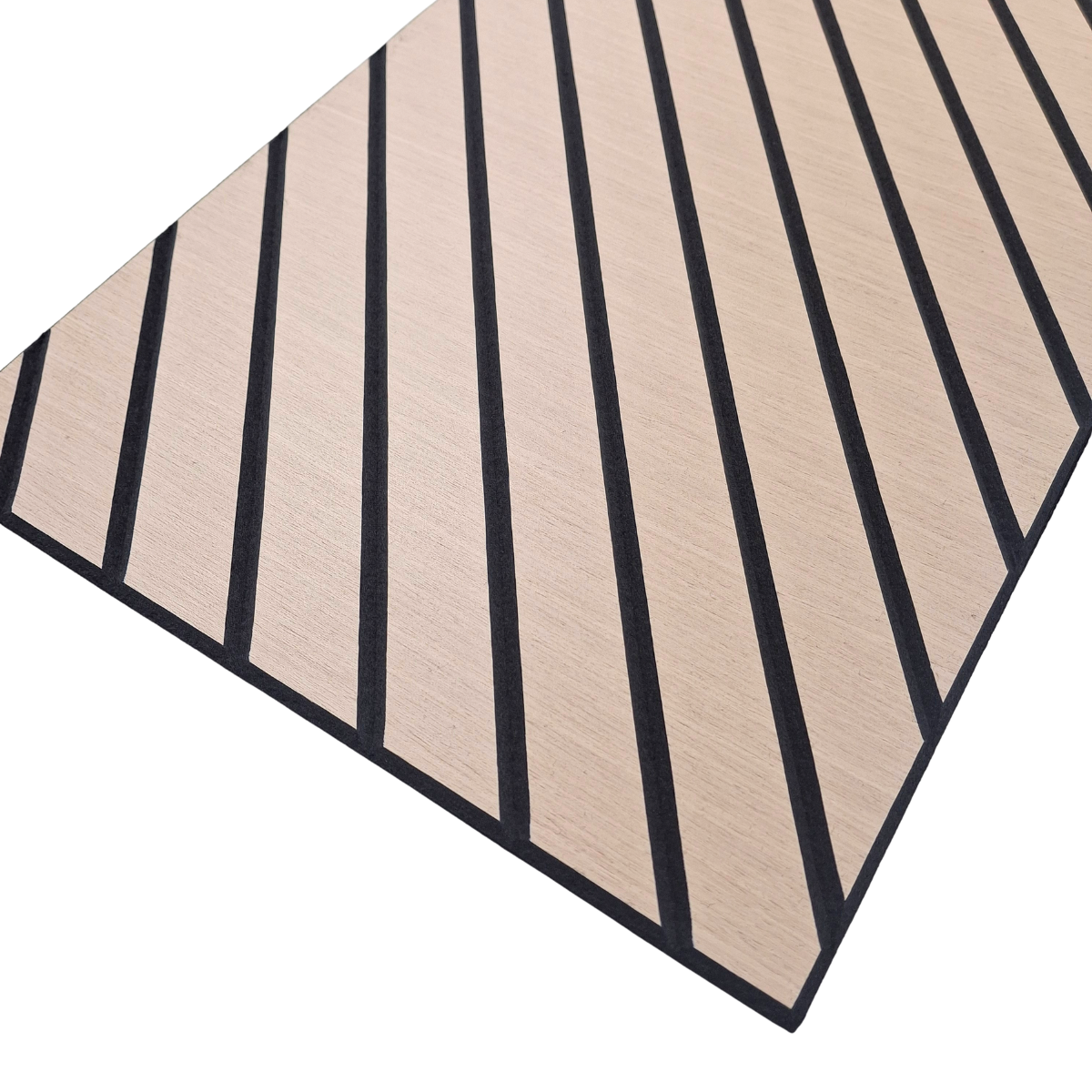 Self Adhesive Herringbone Acoustic Wall Panels - Premium Oak - 120cm x 30cm  (4 Pieces)