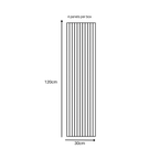 Self Adhesive Slatted Acoustic Wall Panels - Premium Oak - 120cm x 30cm (4 Pieces)