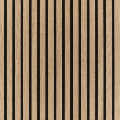 Acoustic Square Wood Wall Panel - Light Oak 60cm x 60cm (4 Pieces)