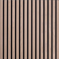 Acoustic Square Wood Wall Panel - Smoked Oak 60cm x 60cm (4 Pieces)