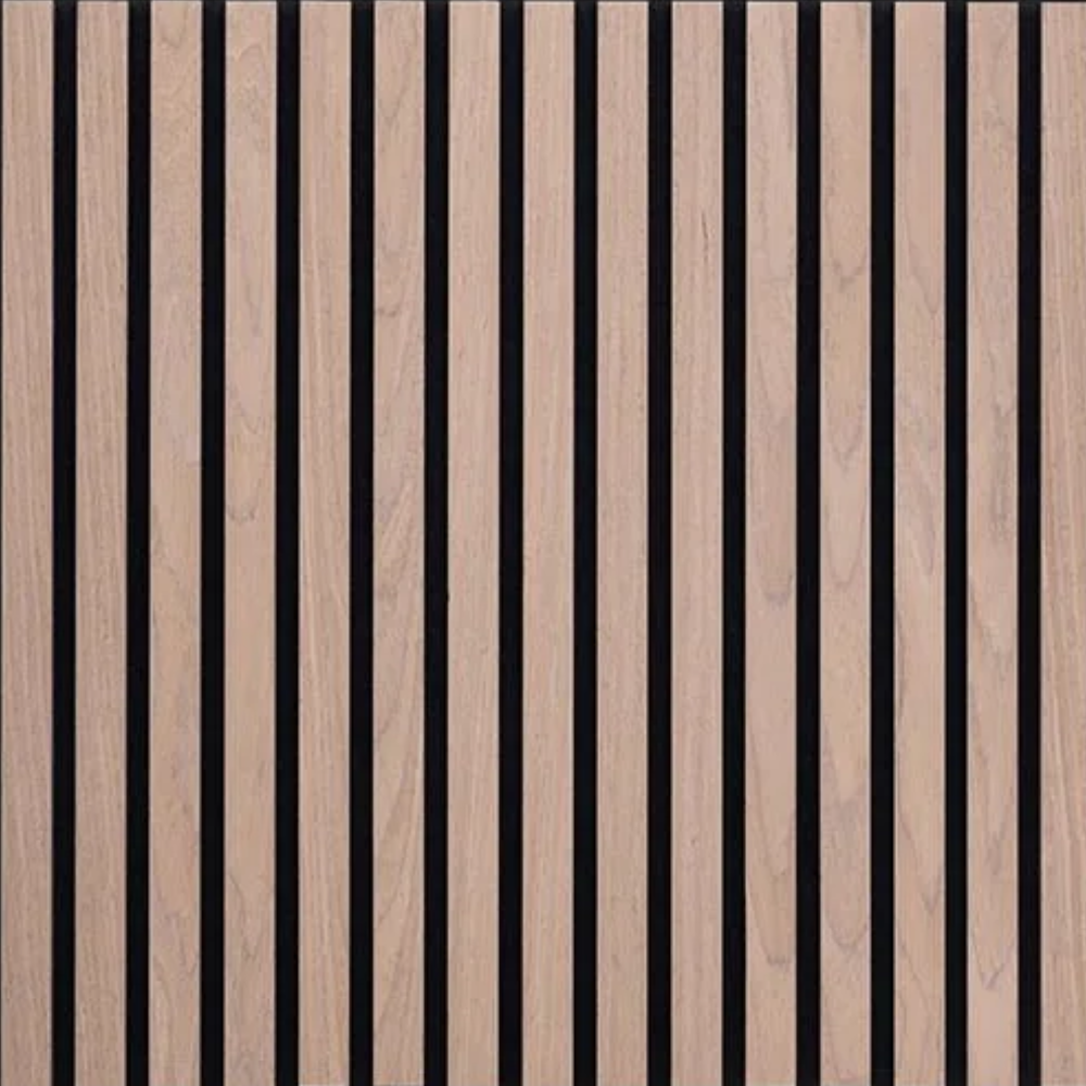 Acoustic Square Wood Wall Panel - Walnut 60cm x 60cm (4 Pieces)