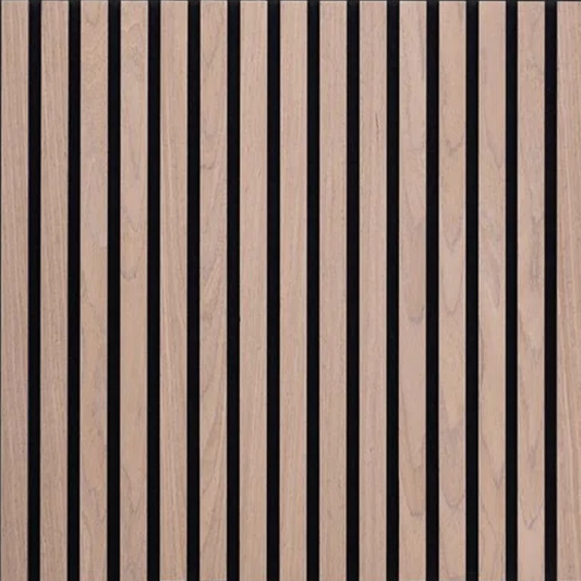 Acoustic Square Wood Wall Panel - Walnut 60cm x 60cm (4 Pieces)