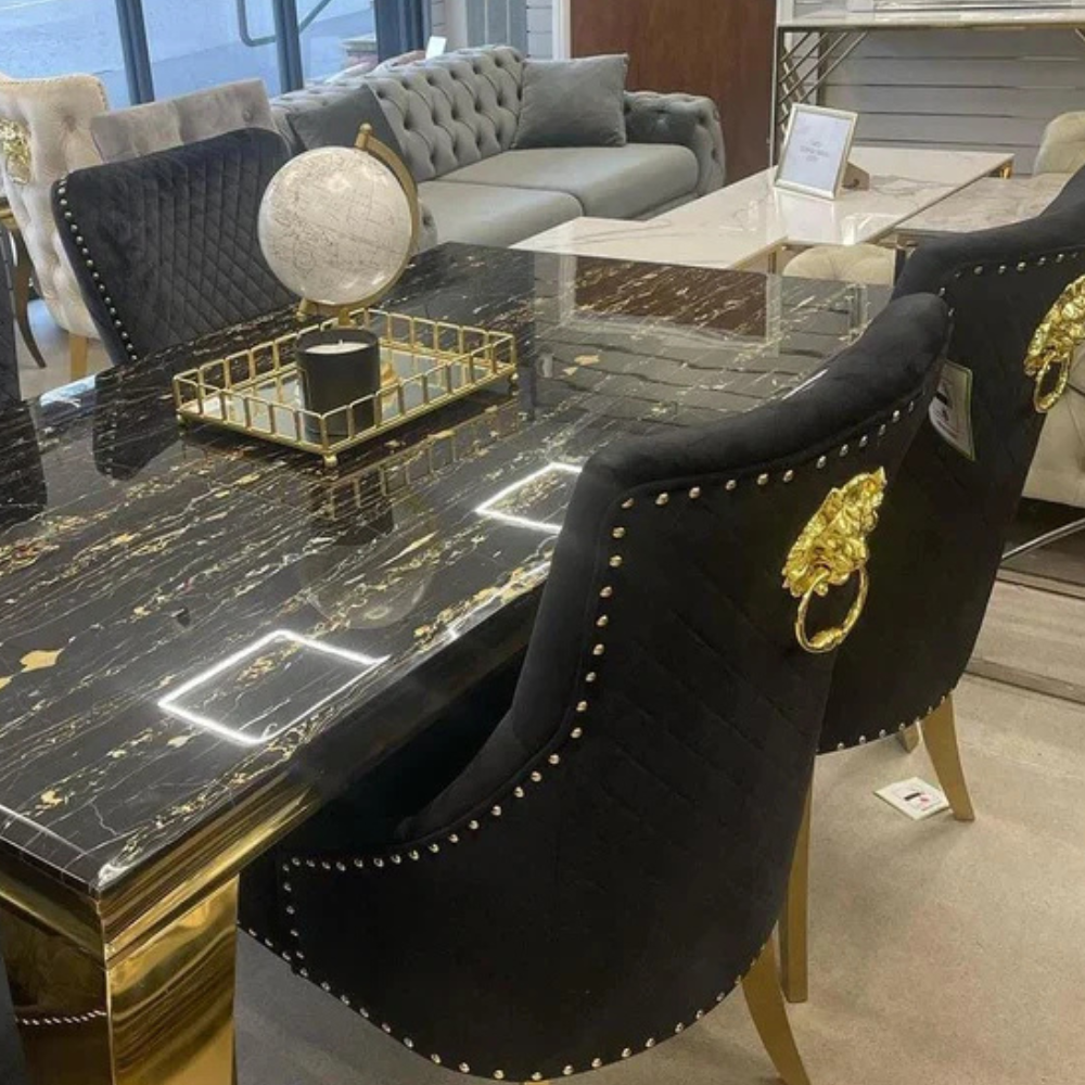 Louis Gold 1.8m Black & Gold - 4 Bentley Black & Gold