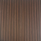 Acoustic Slatted Wall Panel - Smoked Oak 2.4m x 0.6m (4 Pieces)