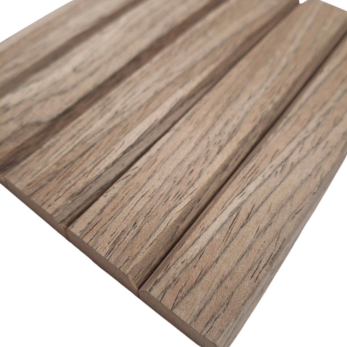 Flexible Slat Wall Panels - 240cm x 60cm - Walnut (2 pieces)