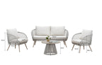 Cove Outdoor Lounge Set - Natural - 4 Seater