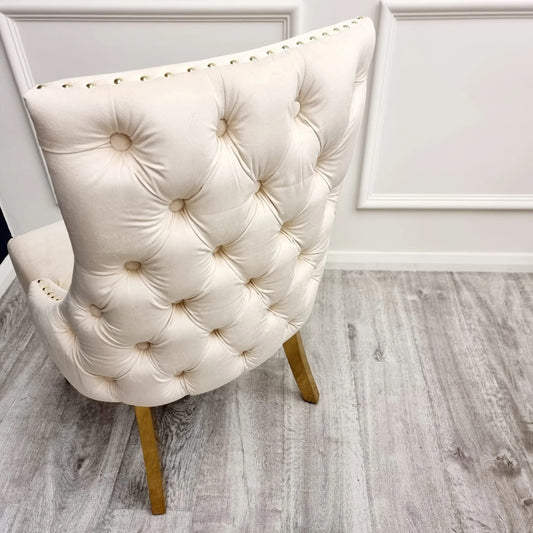 Kensington Cream & Gold Dining Chair