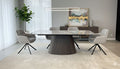 Monaco Extendable Grey Sintered Stone Table 160-240cm