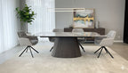 Monaco Extendable Grey Sintered Stone Table 160-240cm