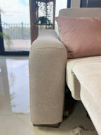 Ohio Modular Electric Recliner Sofa Beige Large Corner
