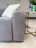 Ohio Modular Electric Recliner Sofa Grey Large Corner