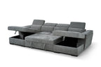 Alaya Sofabed Grey U Shape Corner