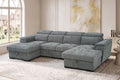 Alaya Sofabed Grey U Shape Corner