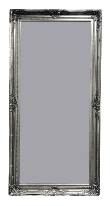 Grey Bevel Romana Mirror Wooden Frame In 2 Sizes