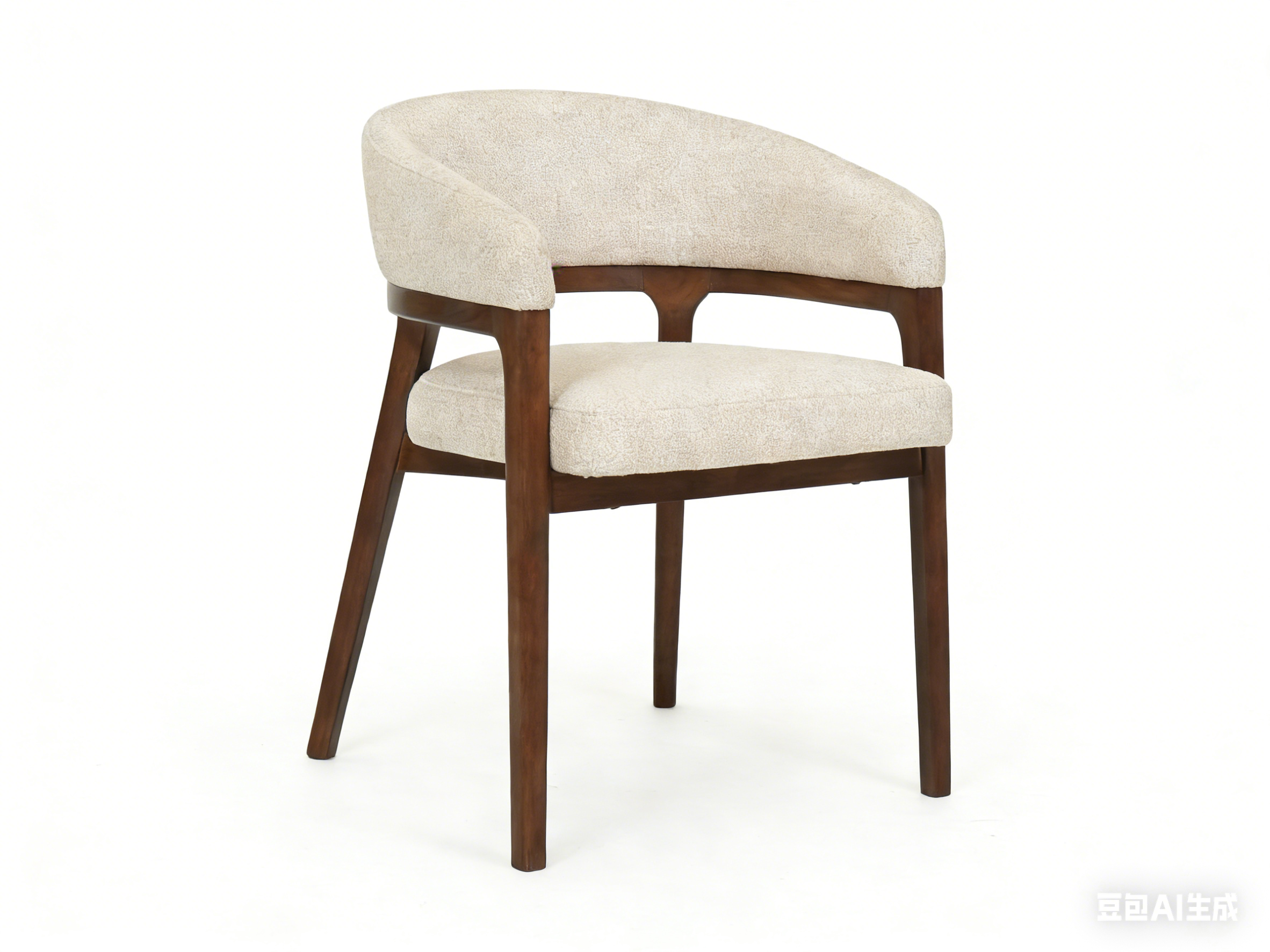 Zara Dining Chair - Walnut & Taupe