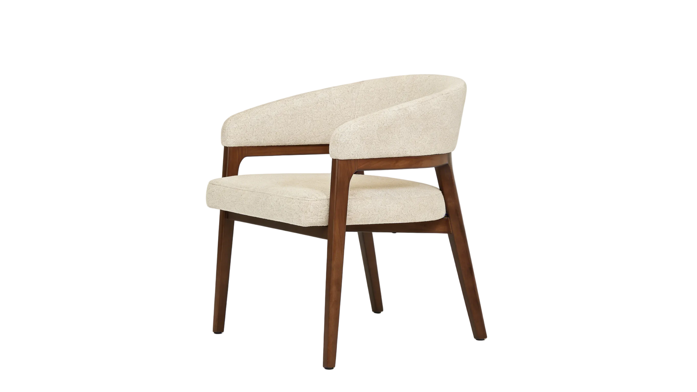 Zara Dining Chair - Walnut & Taupe