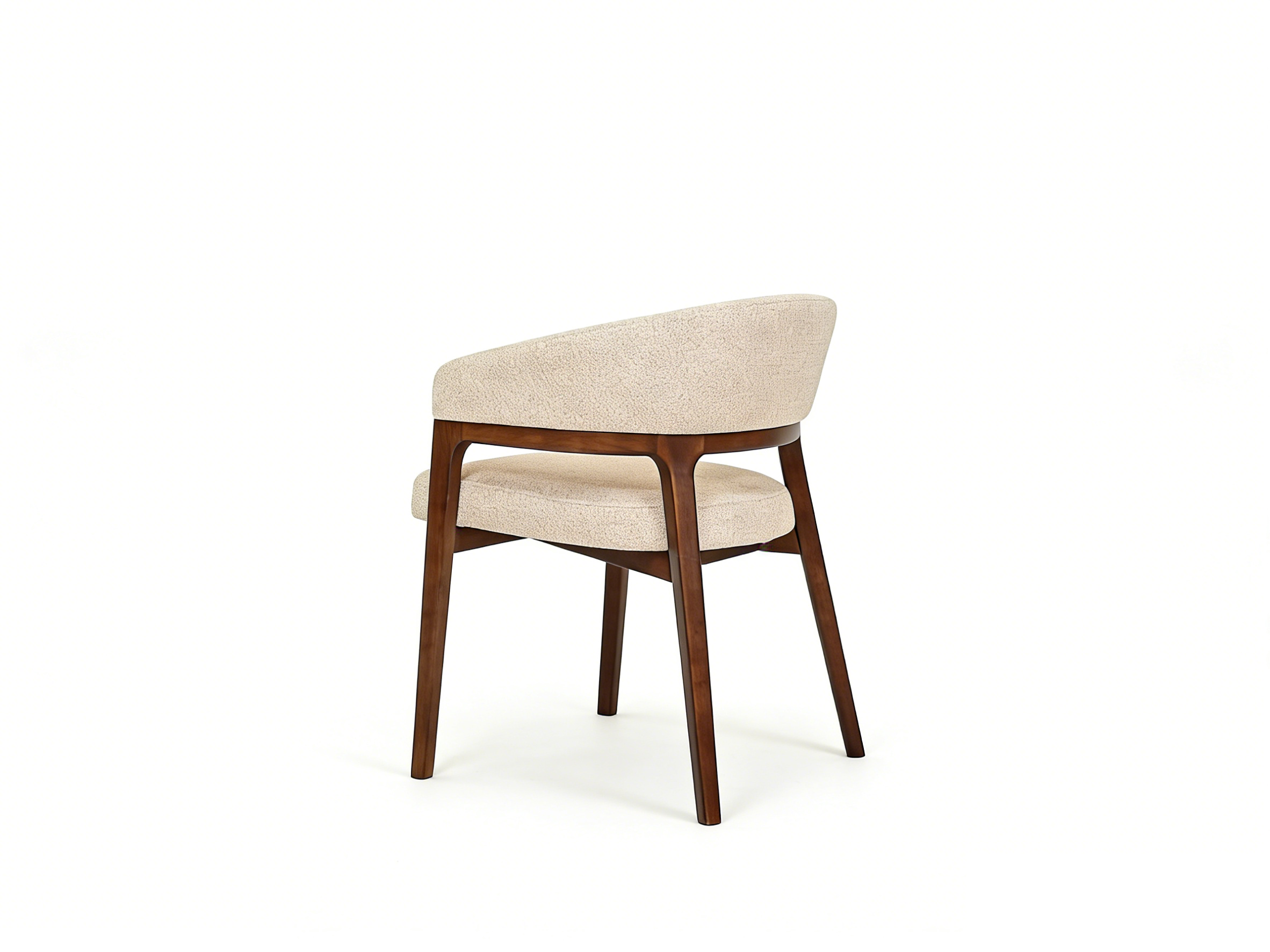 Zara Dining Chair - Walnut & Taupe