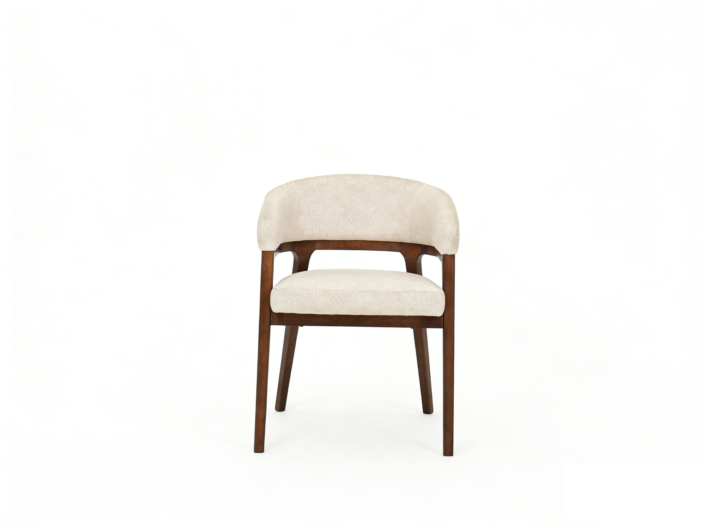 Zara Dining Chair - Walnut & Taupe
