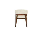 Zara Dining Chair - Walnut & Taupe