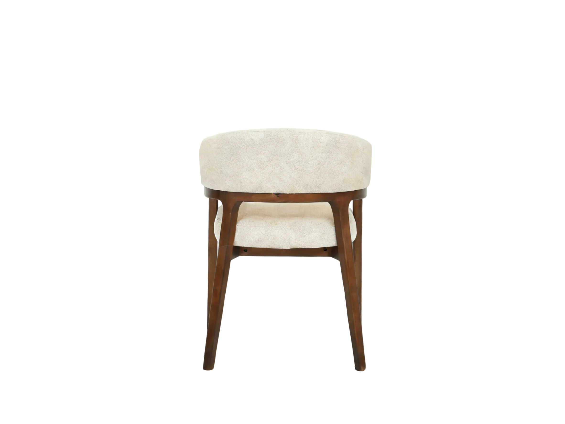 Zara Dining Chair - Walnut & Taupe