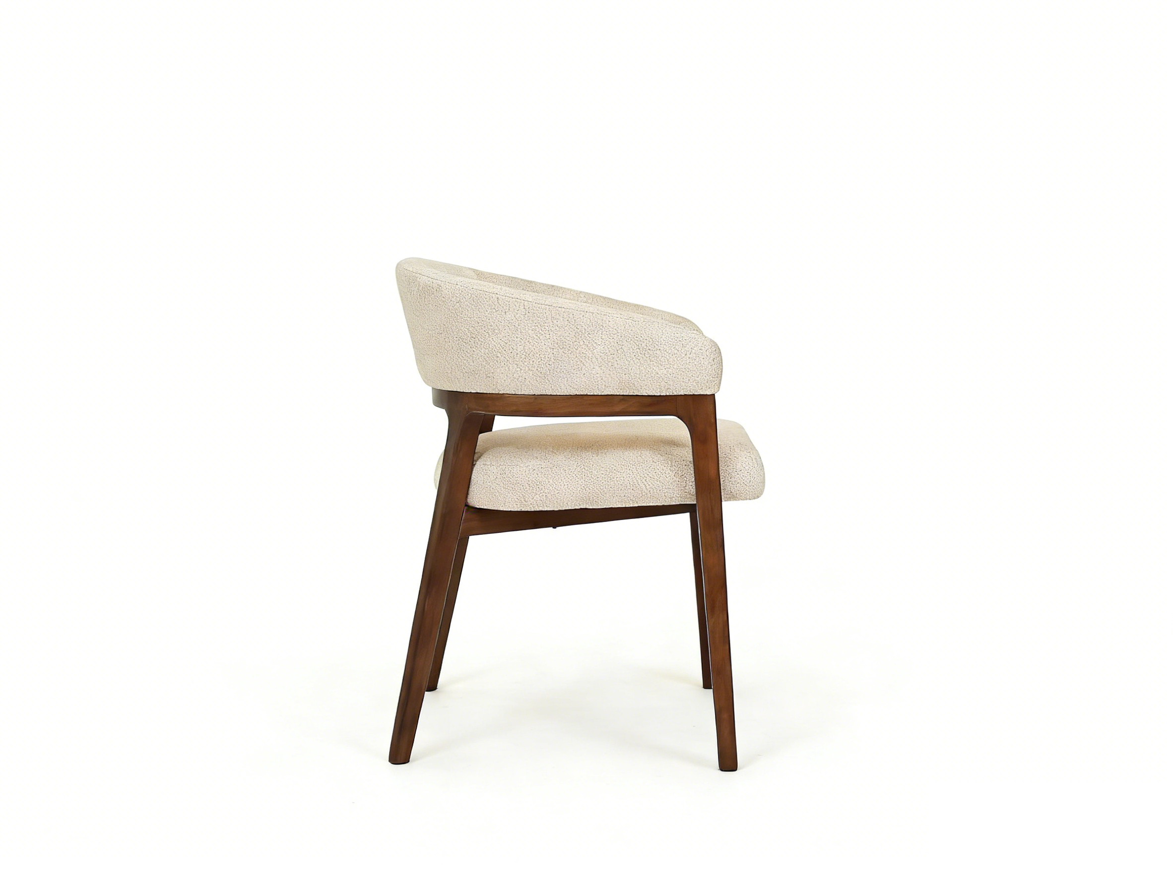 Zara Dining Chair - Walnut & Taupe