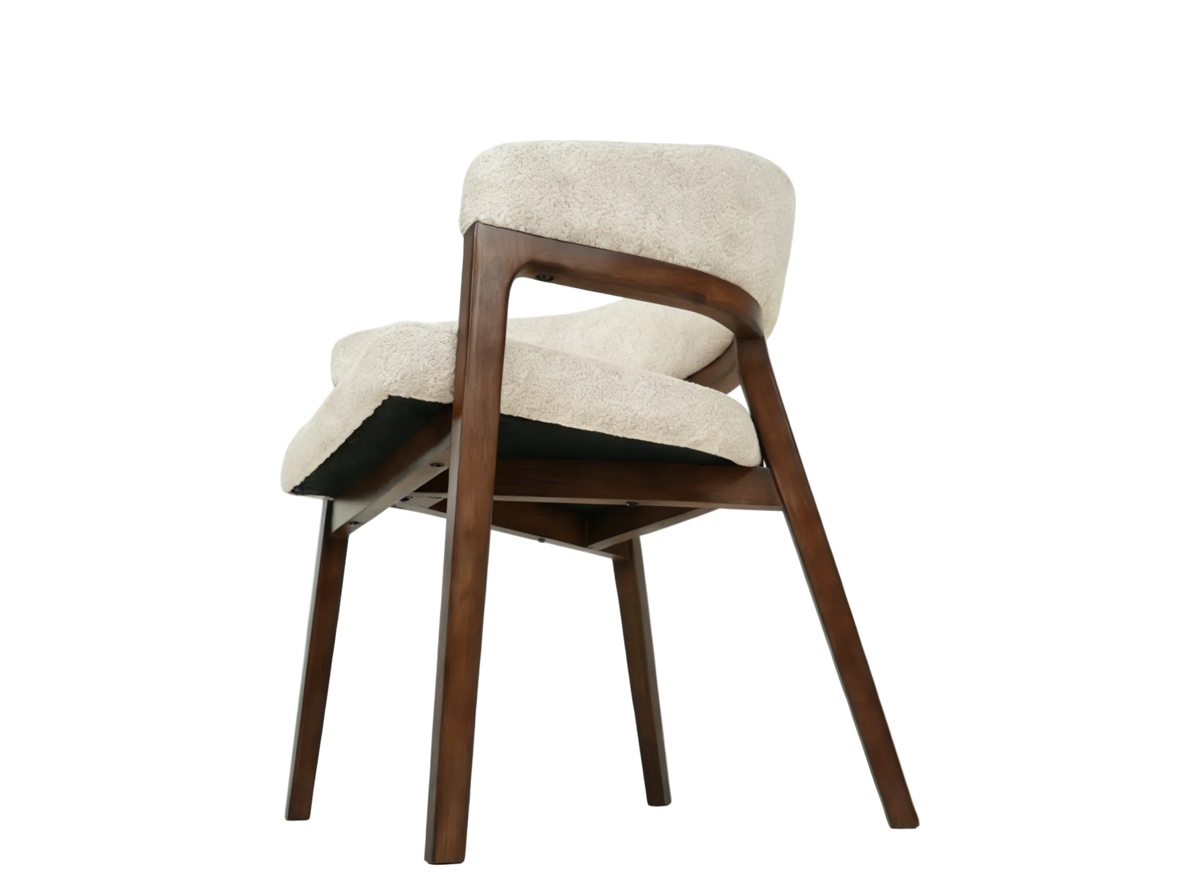 Zara Dining Chair - Walnut & Taupe