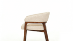 Zara Dining Chair - Walnut & Taupe