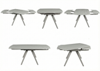 Cambridge Grey Extending Dining Table 120-180 cm